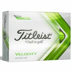 Titleist Velocity Matte Green 12 Ball Pack